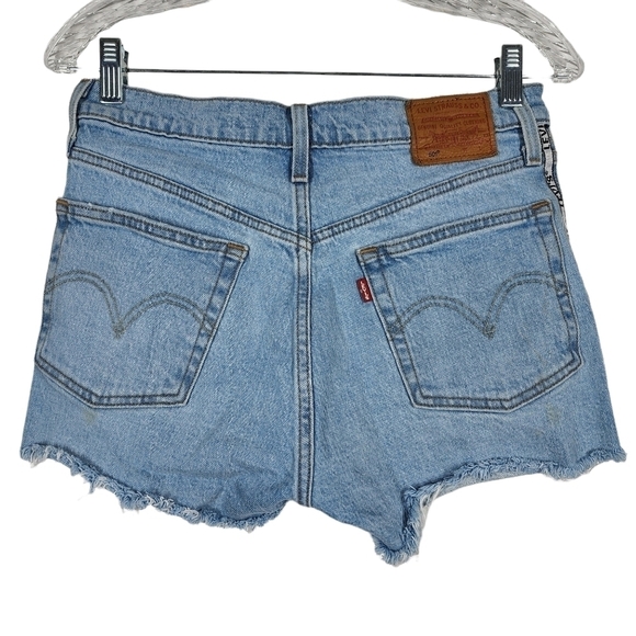 LEVI'S 501 BUTTON FLY LOGO SHORTS - Picture 2 of 9